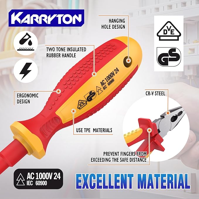 VoltSafe™ 14-Piece Insulated Electrician Tool Set