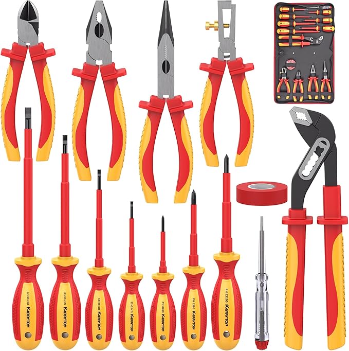 VoltSafe™ 14-Piece Insulated Electrician Tool Set